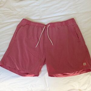 Marine Layer Men's Athletic Shorts in Rose
